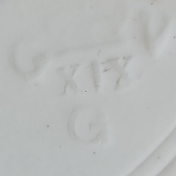 1896 signed John Maddock & Sons England Wild Rose vetrified china salad plate - Picture 5 of 9